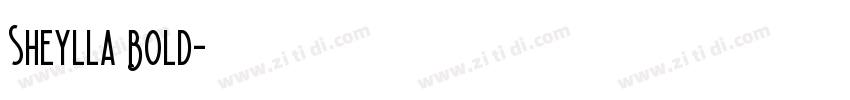 Sheylla Bold字体转换